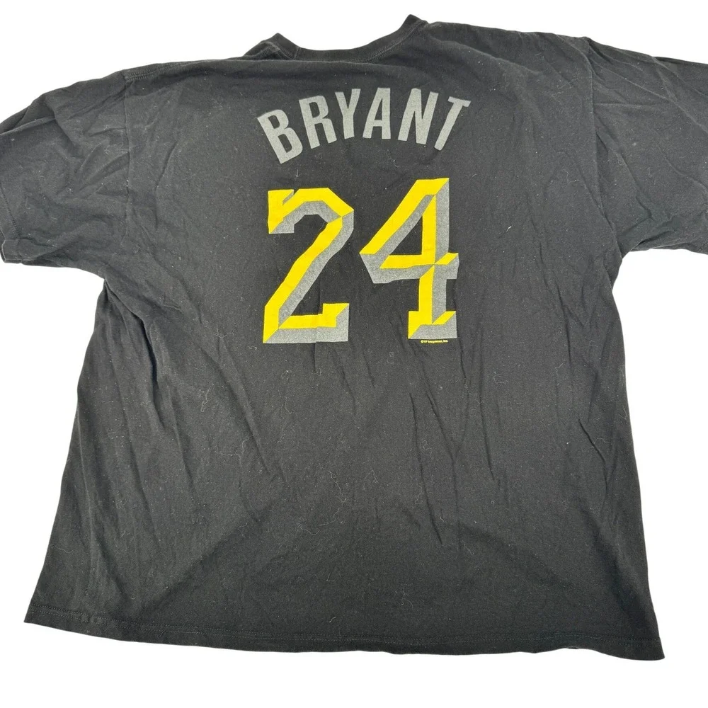 Kobe‎ Bryant 24 T Shirt 2XL Los Angeles Lakers Majestic NBA Black